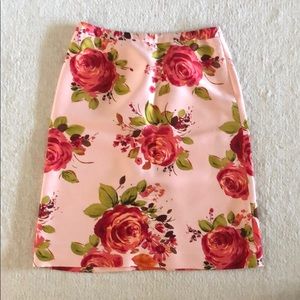 BR silk pencil skirt